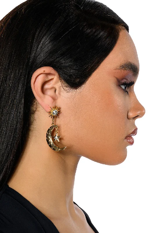 Hoop Earrings for Everyday-Hoop Earrings for Everyday-ASTRO GIRL EMBELLISHED EARRINGS