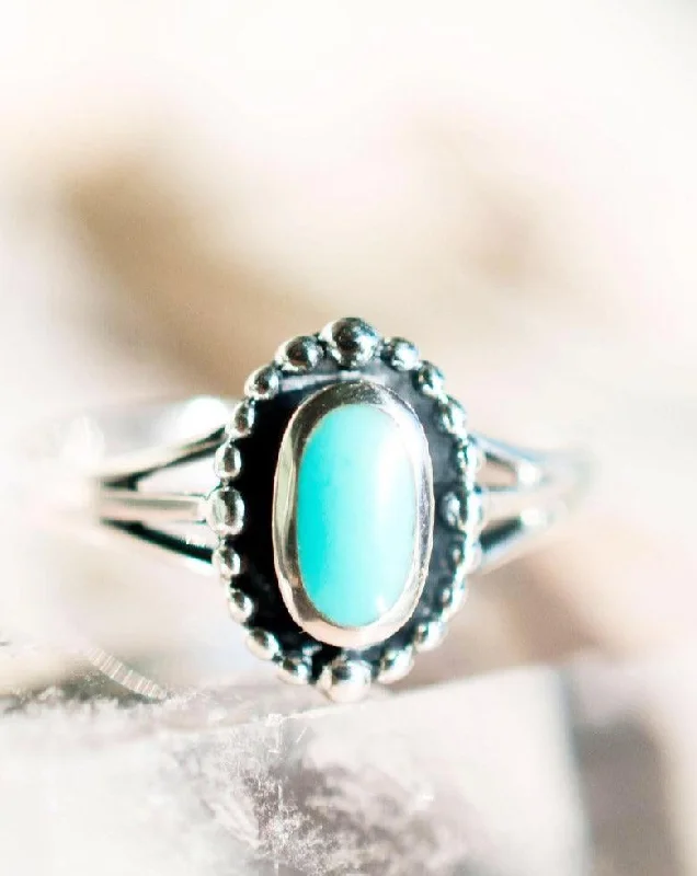 Modern Rose Gold Engagement Ring-Pipeline Turquoise Ring ~ Sterling Silver 925~SMR009