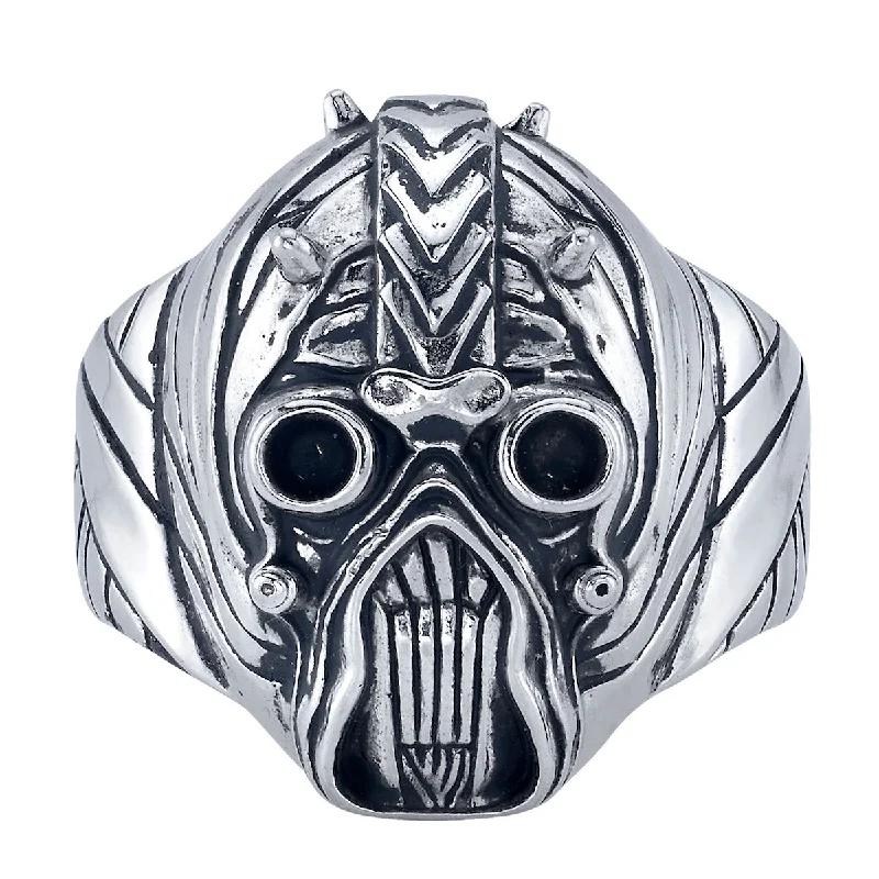 Blue Diamond Engagement Ring-Star Wars X RockLove Tusken Raider Mask Ring