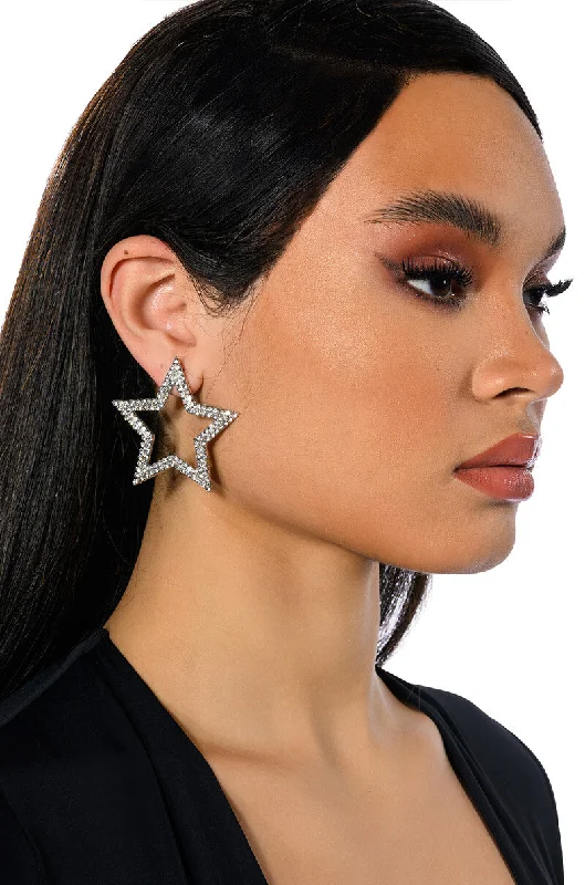 Abstract Shape Earrings-Abstract Shape Earrings-STAR OF THE SHOW EMBELLISHED EARRINGS