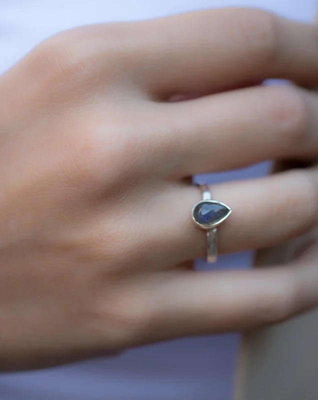 Customizable Gold Ring-Labradorite Ring ~ Sterling Silver 925 ~ MR205