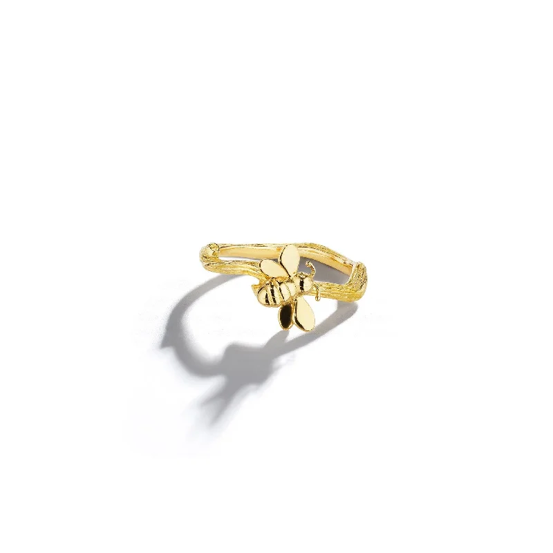 Heart Shaped Ring for Women-Wonderland Bumble Bee Ring