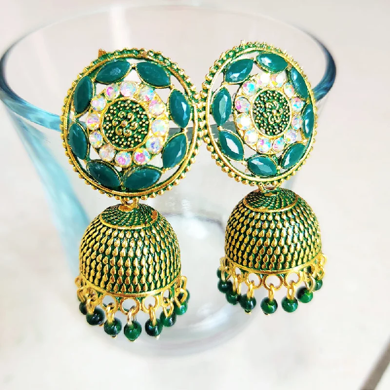 Stylish Drop Earrings-Stylish Drop Earrings-H K Fashion Gold Plated Jhumki Earings