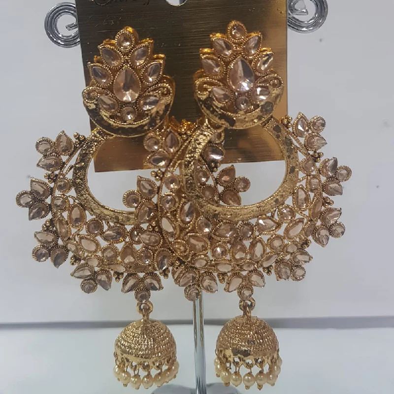 Bohemian Style Earrings-Bohemian Style Earrings-Shreeji Gold Plated Jhumki Earrings