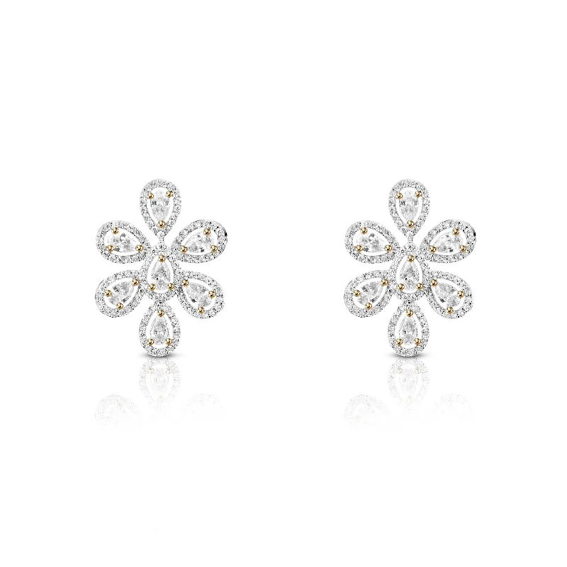 Elegant Crystal Earrings-Elegant Crystal Earrings-Nipura Radiant Daffodil earrings