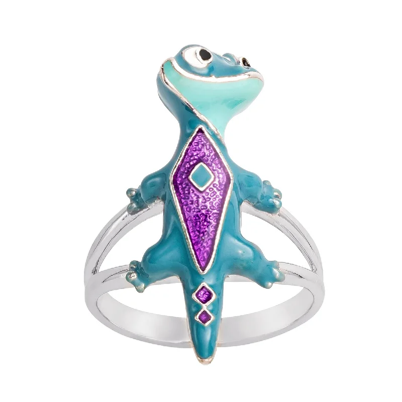 Sterling Silver Ring for Women-Disney X RockLove FROZEN Bruni Salamander Ring