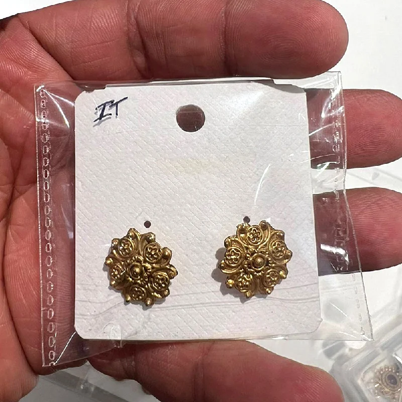 Acrylic Earrings-Acrylic Earrings-Shrisha Gold Plated Stud Earrings