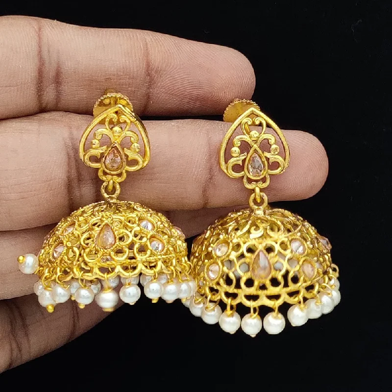 Unique Earrings for Party-Unique Earrings for Party-Jewel Addiction Gold Plated Jhumki Earrings