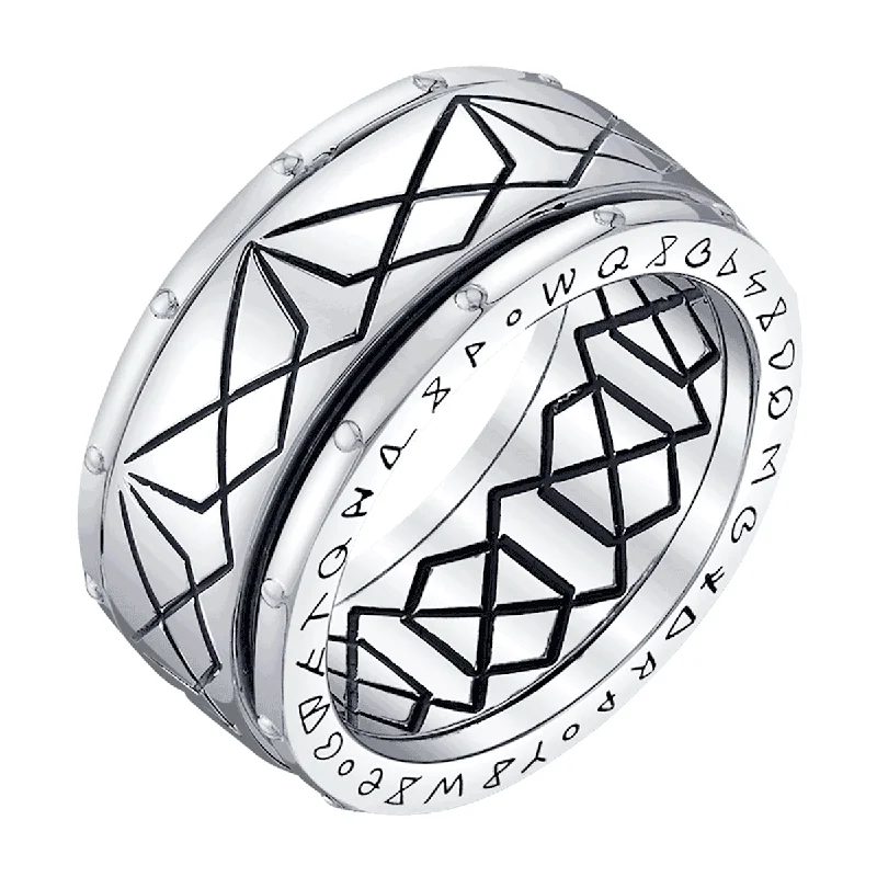 Personalized Ring with Initials-Marvel X RockLove DOCTOR STRANGE Spell Spinner Ring