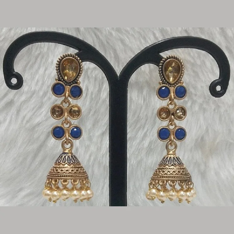 Long Silver Earrings-Long Silver Earrings-Infinity Jewels Gold Plated Jhumki Earrings