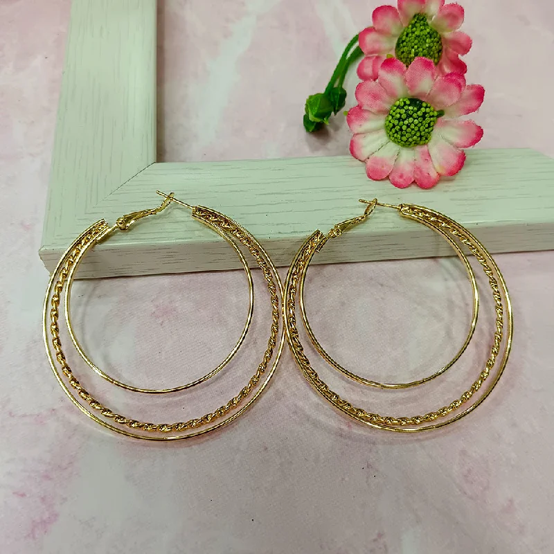 Geometric Dangle Earrings-Geometric Dangle Earrings-Infinity Jewels Gold Plated Hypoallergenic Nickel Free Hoop Earrings