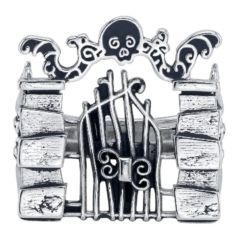 Unique Wedding Rings-Disney X RockLove DISNEY THE NIGHTMARE BEFORE CHRISTMAS Eternal Love Gate Ring