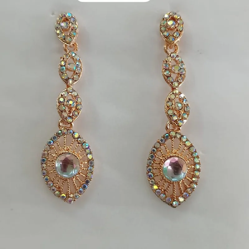 Colorful Gem Earrings-Colorful Gem Earrings-Khushboo Jewellers Austrian Stone Dangler Earrings