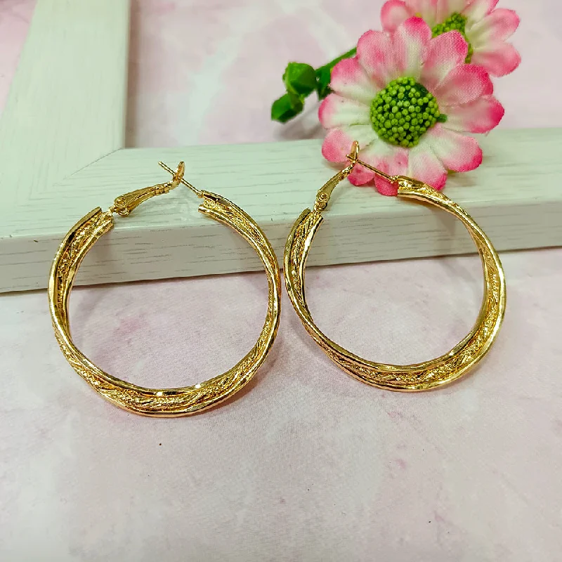 Luxury Crystal Earrings-Luxury Crystal Earrings-Infinity Jewels Gold Plated Hypoallergenic Nickel Free Hoop Earrings