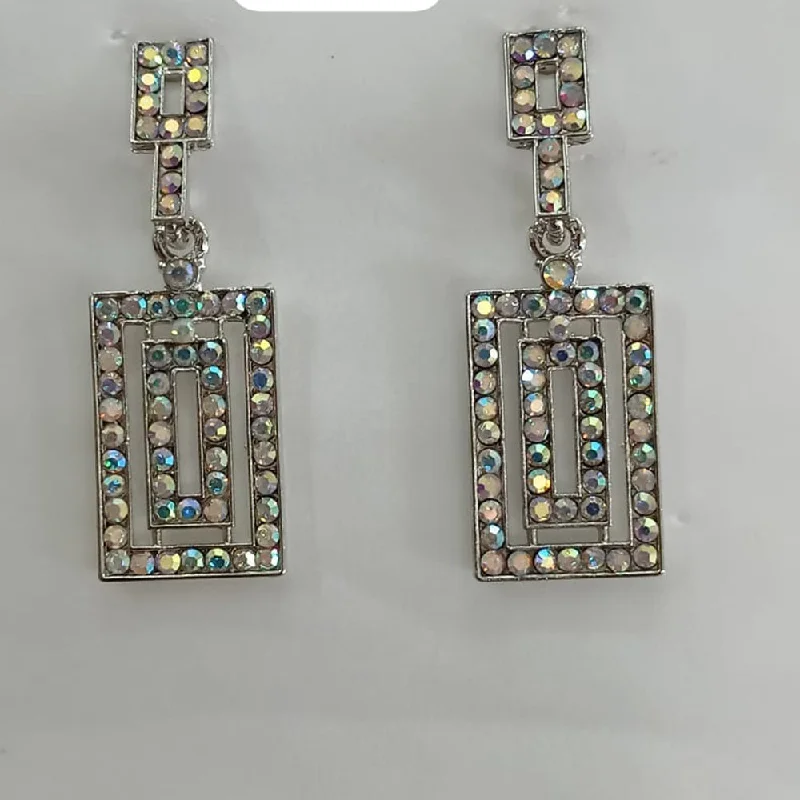 Hoop Earrings for Women-Hoop Earrings for Women-Khushboo Jewellers Austrian Stone Dangler Earrings