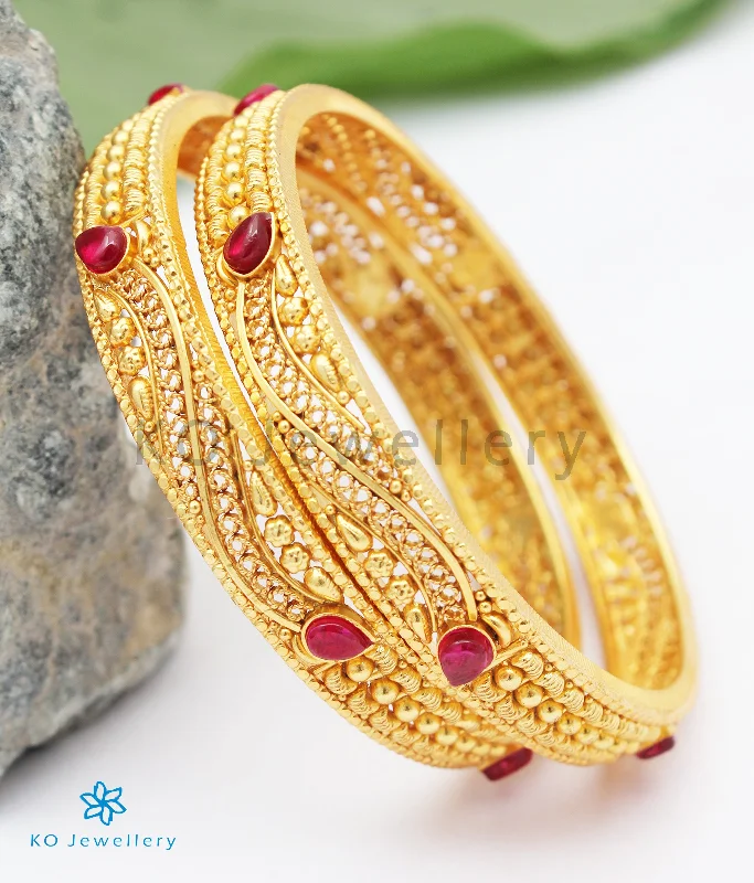 Gemstone Bangle Bracelet-The Samstara Silver Kemp Bangle (Size 2.2/2.4/2.6/2.8)