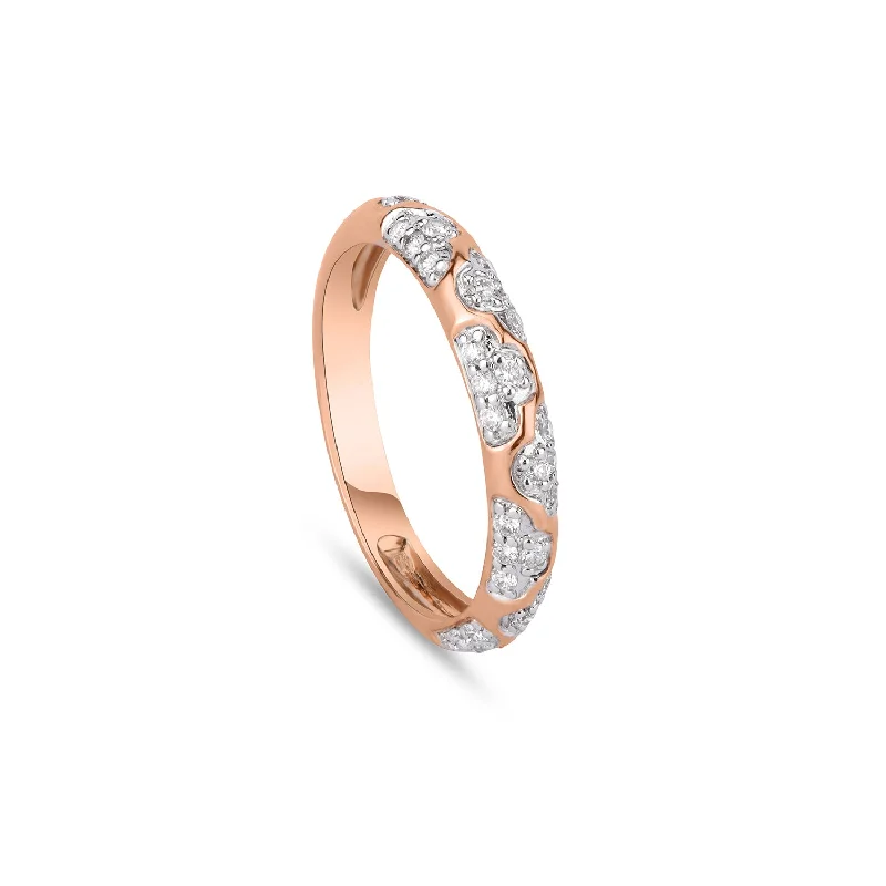 Women’s Stackable Rings-Ultra Bold Micro Diamond Band