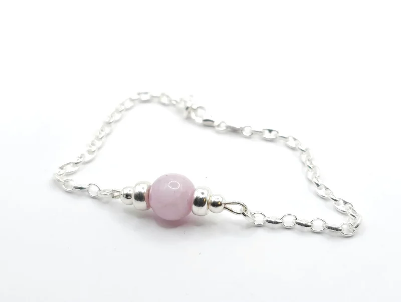 Tennis Bracelet for Women-KUNZITE MINIMALIST BRACELET