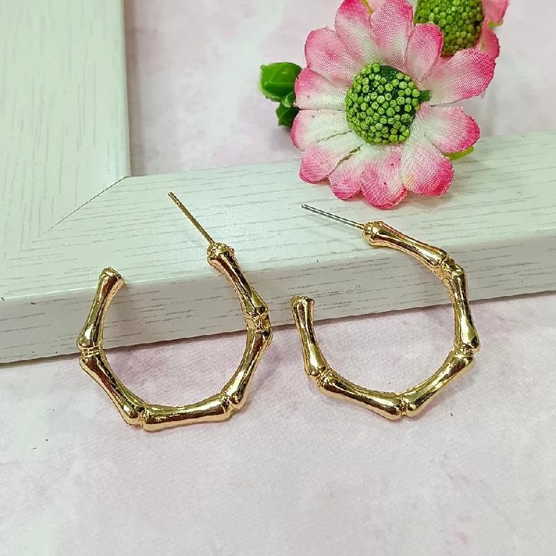 Contemporary Hoop Earrings-Contemporary Hoop Earrings-Infinity Jewels Gold Plated Hypoallergenic Nickel Free Hoop Earrings