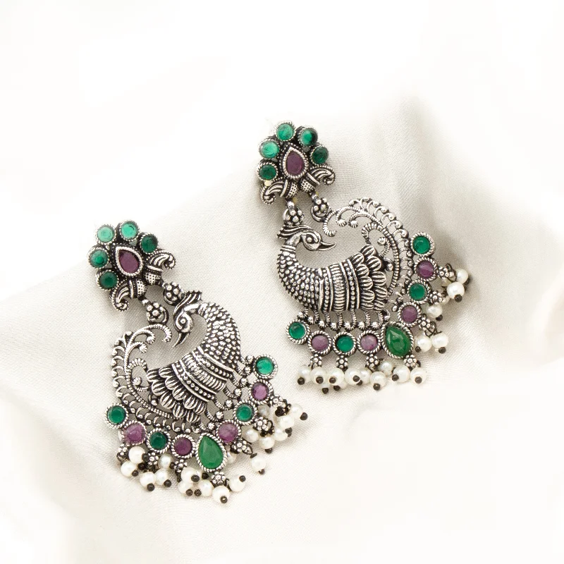 Butterfly Shape Earrings-Butterfly Shape Earrings-Nipura Multicolour Kruttika Danglers