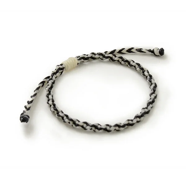 Simple Gold Bracelet-PHADUA / Bracelet Wax cord 2-tone