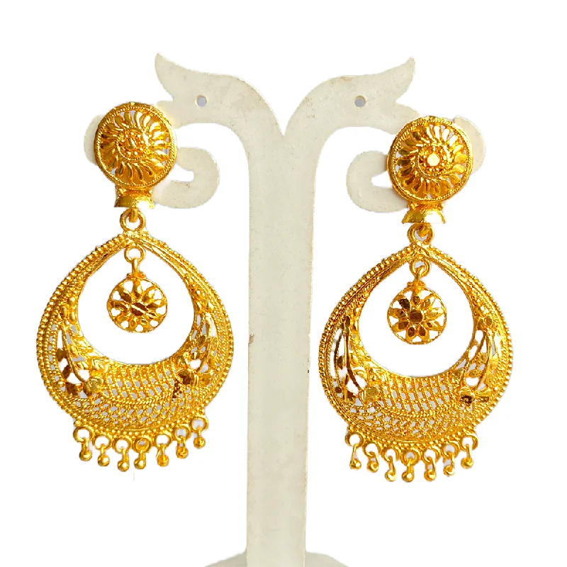 Cute Stud Earrings for Kids-Cute Stud Earrings for Kids-Mahavir Dye Gold Dangler Earrings