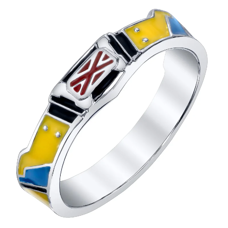 Elegant Silver Engagement Ring-Marvel X RockLove MARVEL STUDIOS DEADPOOL AND WOLVERINE Wolverine Belt Ring